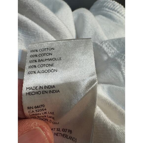 Free People “Table For Two” Tunic White Lace Knit Sleeveless Boho Romantic (S) - Picture 6 of 7